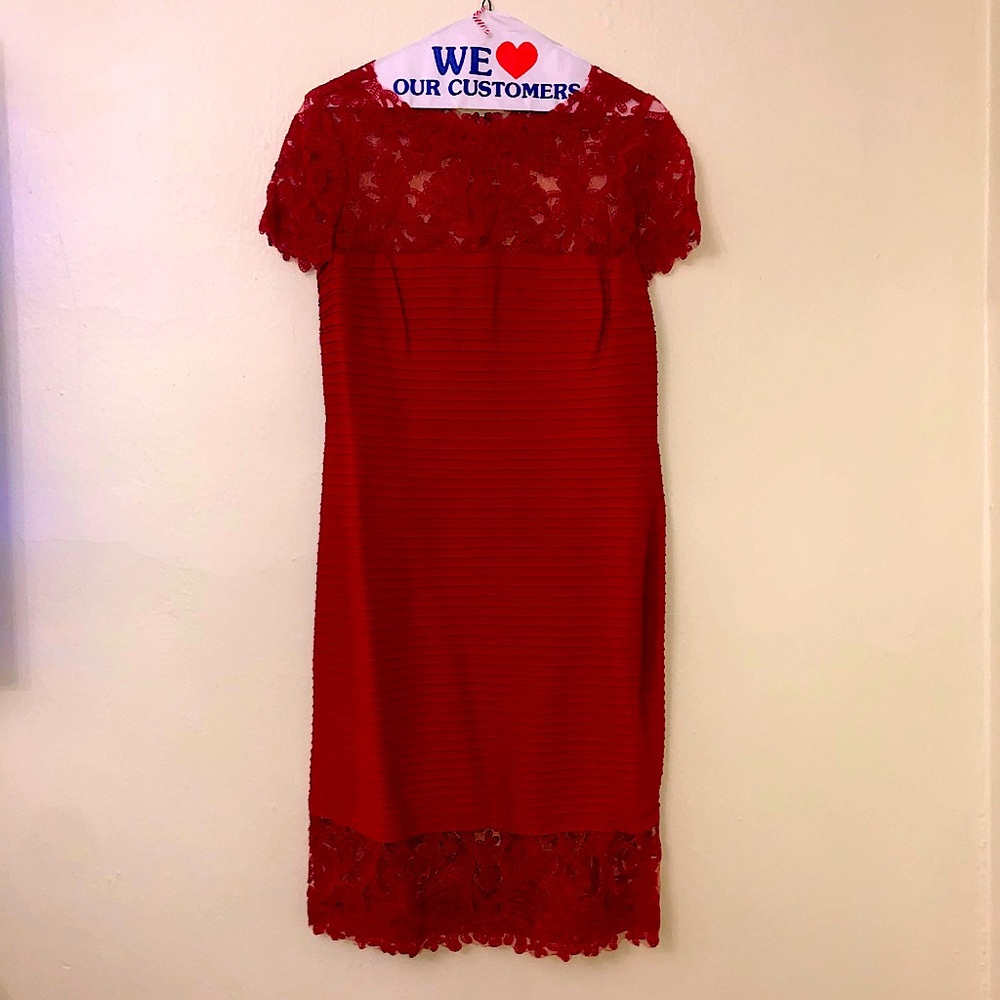Red cocktail dress